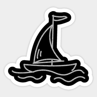 'Nautical Sailboat' Cute Ocean Water Gift Sticker